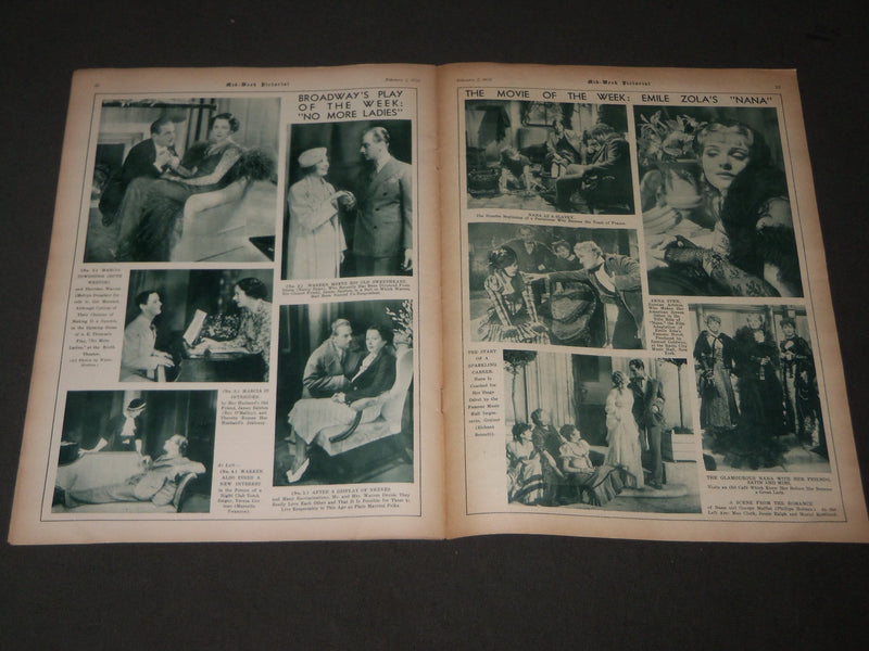 1934 FEBRUARY 3 MID-WEEK PICTORIAL MAGAZINE SECTION - JANET GAYNOR - J 3216