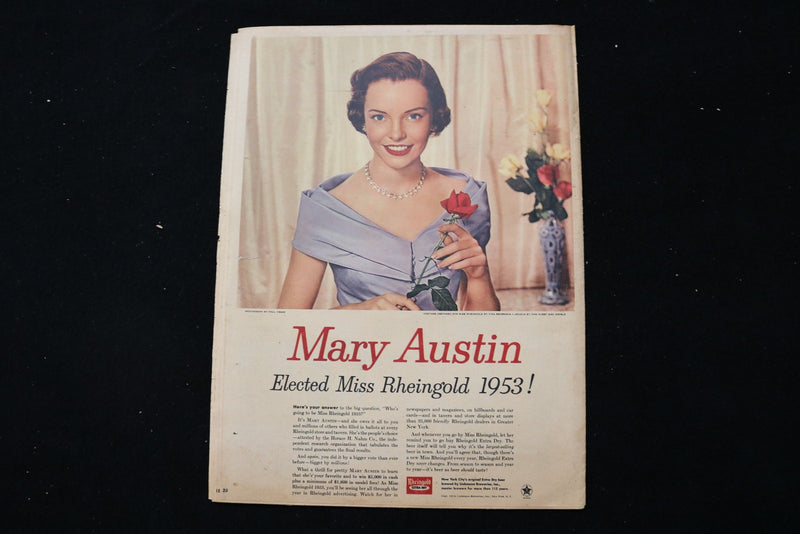 1952 DECEMBER 28 SUNDAY MIRROR MAGAZINE - CICILY CARTER COVER - E 26272
