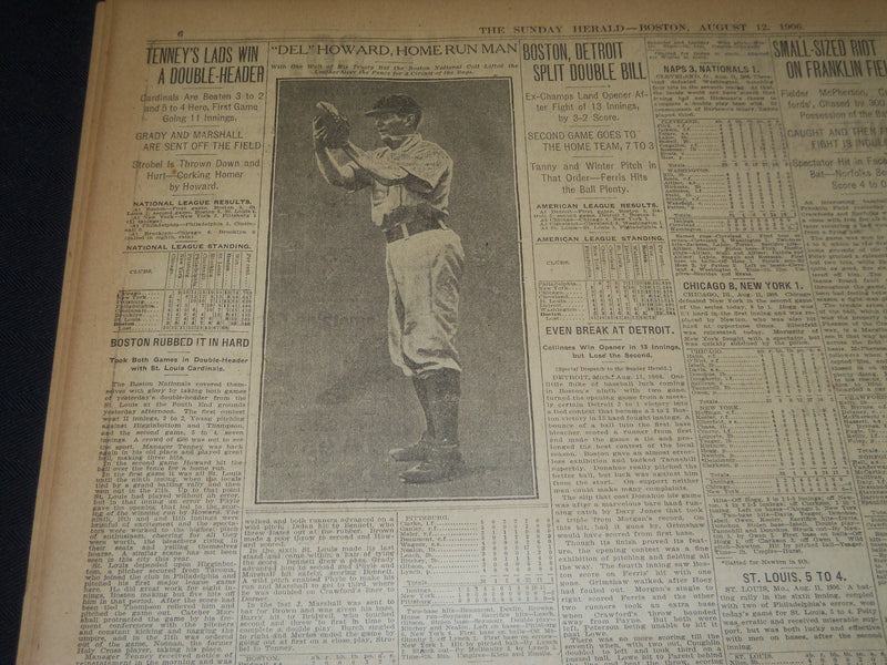 1906 AUGUST 12 THE BOSTON HERALD - WHITNEY TO FIGHT MORAN FOR NOMINATION- BH 112