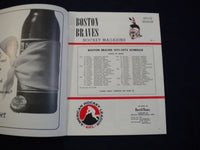 1971-1972 BOSTON BRAVES AHL HOCKEY PROGRAM - SP 3624H