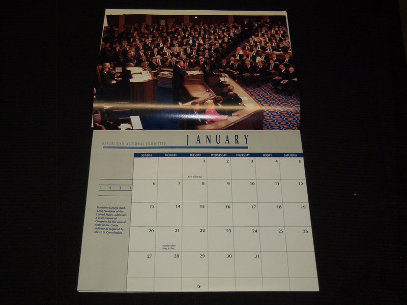 1991 REPUBLICAN NATIONAL COMMITTEE CALENDAR - GEORGE BUSH SR. - K 1063