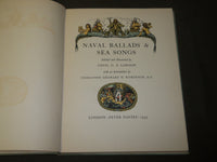 1933 NAVALS BALLADS & SEA SONGS BOOK SIGNED BY CECIL C. P. LAWSON - KD 5395
