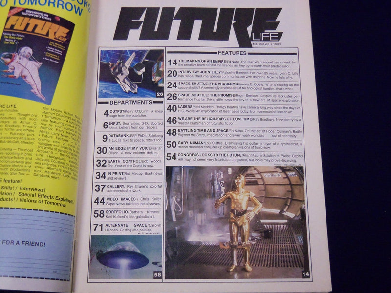 1979-1997 FUTURE LIFE & ALTERNATIVE CINEMA LOT OF 8 ISSUES - NICE PHOTOS - O 271