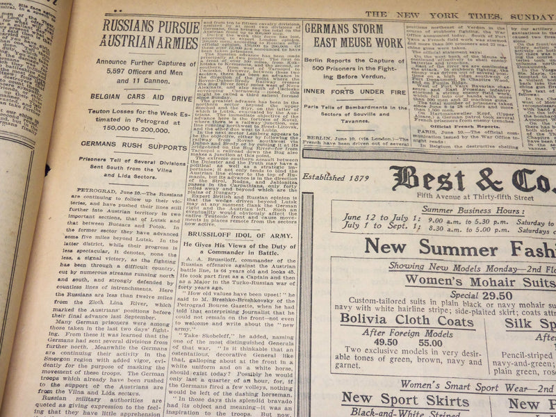 1916 JUNE 11 NEW YORK TIMES - HUGHES ACCEPTS REPUBLICAN NOMINATION - NT 8611