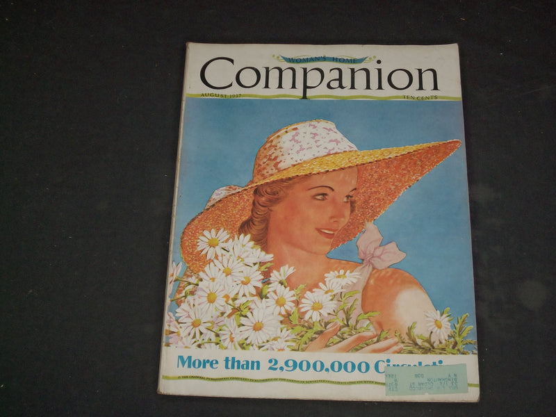 1937 AUGUST WOMAN'S HOME COMPANION MAGAZINE - ILLUSTRATED COVER - B 4085