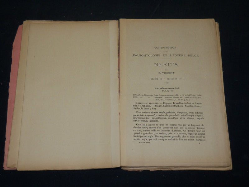 1894-1919 ZOOLOGIQUE ET MALACOLOGIQUE ANNALES MAGAZINES LOT OF 6 - WR 336F
