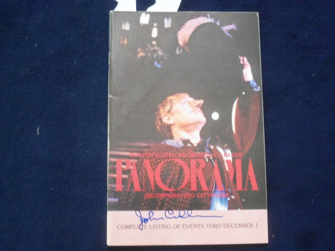 1985 PANORAMA BOSTON GUIDE - JOHN CULLUM SIGNATURE - J 9715