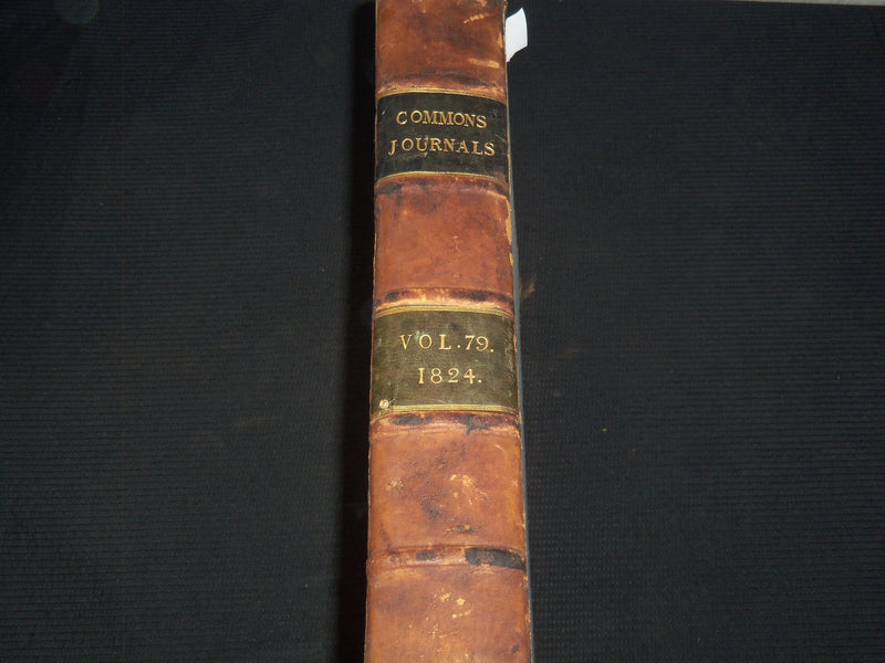 1824-1825 JOURNALS OF THE HOUSE OF LORDS VOLUME NO. 79 - #190