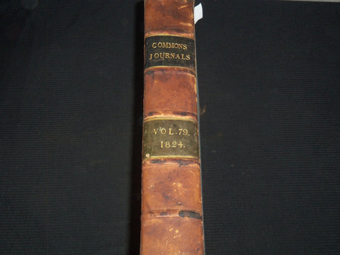 1824-1825 JOURNALS OF THE HOUSE OF LORDS VOLUME NO. 79 - #190