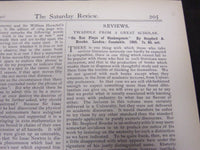 1906 SATURDAY REVIEW 2 BOUND VOLUMES - COMPLETE YR- PUBLISHED IN LONDON - R 1092