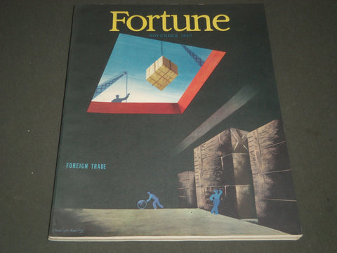 1945 NOVEMBER FORTUNE MAGAZINE - GREAT COVER & ADS - F 192