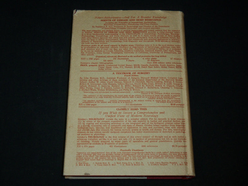 1937 A MONOGRAPH ON VEINS HARDCOVER BOOK BY KENNETH J. FRANKLIN - KD 6410
