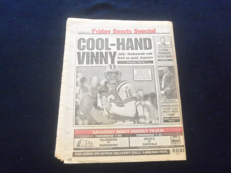 1999 JAN 8 NEW YORK POST NEWSPAPER - POSSIBLE IMPEACHMENT OF CLINTON - NP 6078
