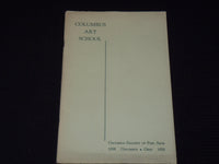 1938-1939 COLUMBUS GALLERY OF FINE ARTS SCHOOL WINTER SEASON - J 7976