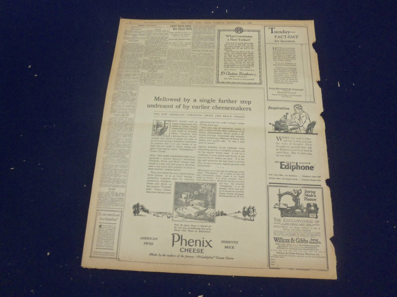 1923 SEP 11 NEW YORK TIMES - CALCUTTA SHAKEN BY EARTHQUAKE - NT 9355