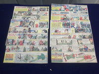 1943 ROBIN HOOD COLOR COMIC STRIP - LOT OF 7 - NP 5216