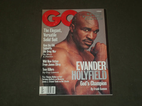 1999 FEBRUARY GQ MAGAZINE - EVANDER HOLYFIELD - B 2661