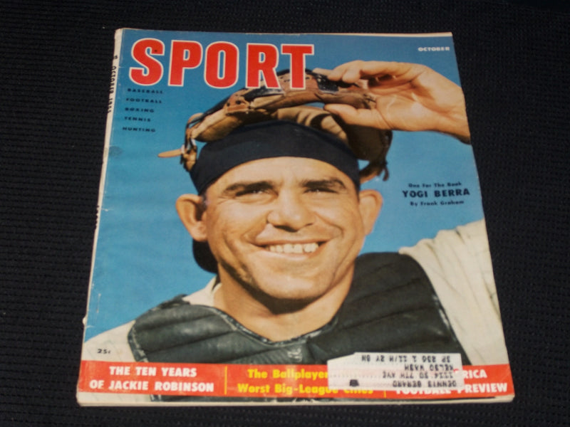 1955 OCTOBER SPORT MAGAZINE - YOGI BERRA NFL MLB NBA NHL - E 13