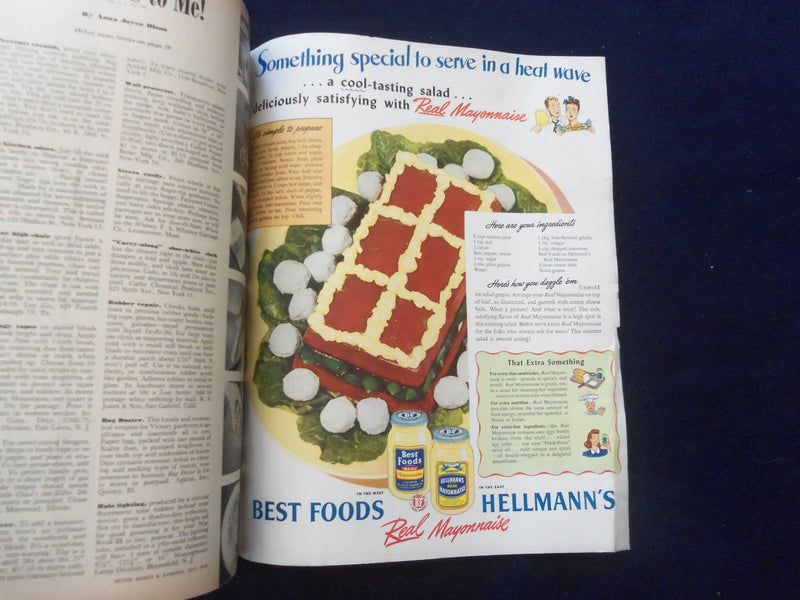 1945 JULY BETTER HOMES & GARDENS MAGAZINE - NICE ILLUSTRATED COVER - SP 6118I