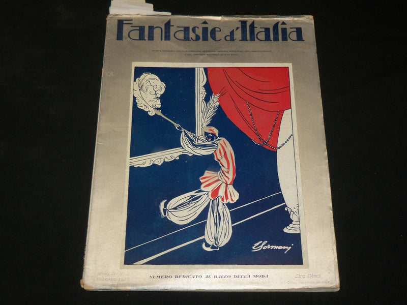 1927 FEBRUARY FANTASIE D'ITALIA MAGAZINE - NICE FASHION ILLUSTRATIONS - ST 531B