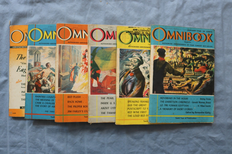 1944-1949 OMNIBOOK CURRENT BEST SELLERS MAGAZINE - LOT OF 37 - O 3885