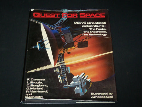 1987 QUEST FOR SPACE HARDCOVER BOOK BY AMEDEO GIGLI - GREAT PHOTOS - I 1914