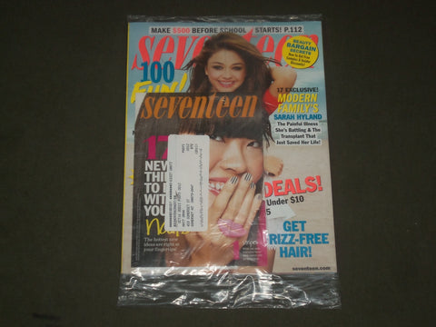 2012 JUNE/JULY SEVENTEEN MAGAZINE - SARAH HYLAND COVER - B 1739