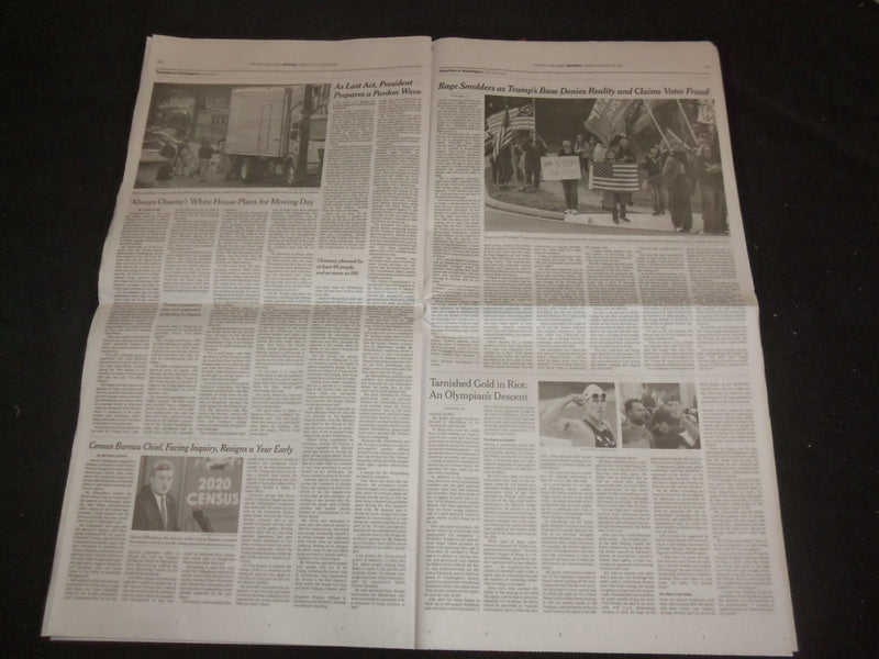 2021 JANUARY 19 NEW YORK TIMES - FIVE WEEKS, 100,00 MORE DEAD FROM VIRUS