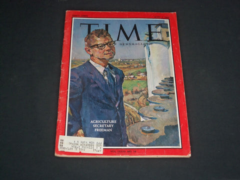 1963 APRIL 5 TIME MAGAZINE - ORVILLE FREEMNA, SECRETARY OF AGRICULTURE - T 1923