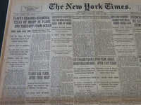 1930 APR 3 NEW YORK TIMES YANCEY REACHES BERMUDA TELLS NIGHT IN PLANE - NT 5637