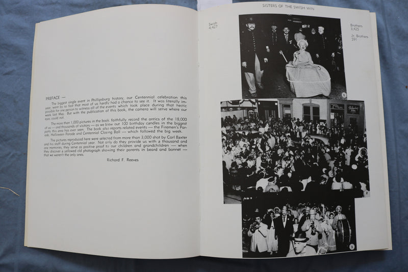 1961 CENTENNIAL CANDIDS SOFTCOVER BOOK BY CARL BAXTER -PHILLIPSBURG, NJ- KD 9501