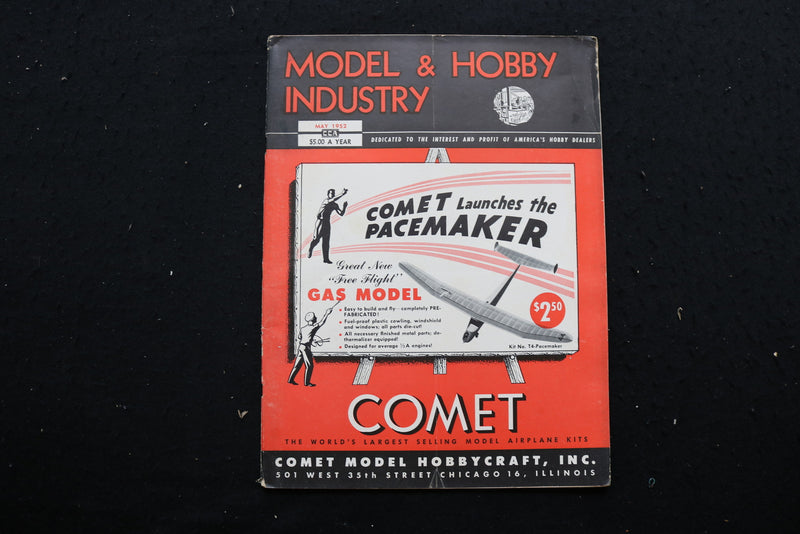 1952 MAY MODEL & HOBBY INDUSTRY MAGAZINE - COMET COVER - SP 4185V