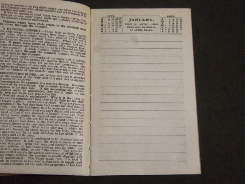 1884-1902 PIERCE'S MEMORANDUM ACCOUNT BOOK LOT OF 5 - O 1736