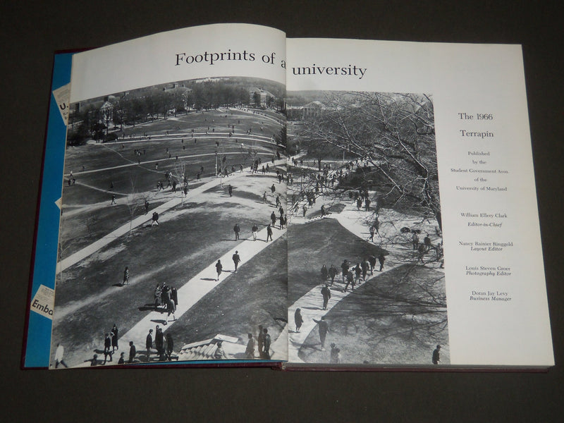 1966 TERRAPIN UNIVERSITY OF MARYLAND COLLEGE YEARBOOK - GREAT PHOTOS - YB 1176