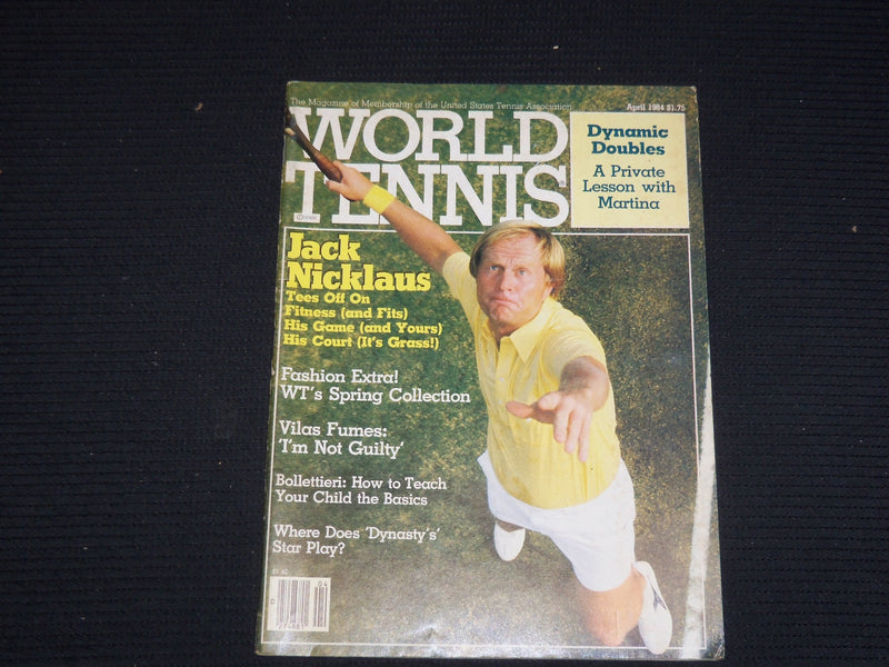 1984 APRIL WORLD TENNIS MAGAZINE - JACK NICKLAUS COVER - ST 1004Q