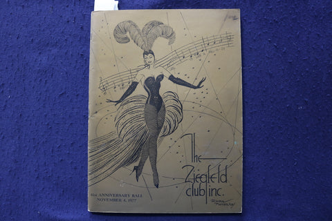 1977 NOVEMBER 4 THE ZIEGFELD CLUB 41ST ANNIVERSARY BALL PROGRAM - K 1736