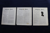 1879-1885 ANTIQUARIAN PAPERS - IPSWICH, MASSACHUSETTS - LOT OF 34 - K 780