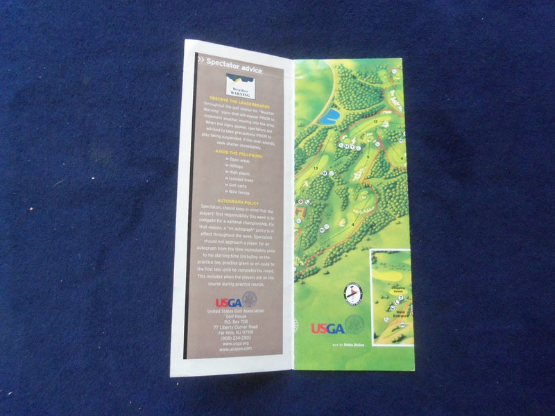 2002 JUNE 13 U.S. OPEN GOLF PAIRING GUIDE - TIGER WOODS -FARMINGDALE, NY- J 8454