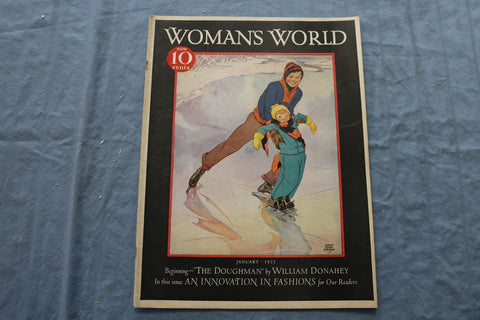 1933 JANUARY WOMAN'S WORLD MAGAZINE - THE DOUGHMAN BY WILLIAM DONAHEY - SP 4783W