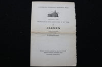 1936 JANUARY 14 CARMEN PROGRAM - HORACE BUSHNELL MEMORIAL HALL - K 1942