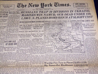 1944 FEBRUARY 4 NEW YORK TIMES - 10 DIVISIONS TRAPPED IN UKRAINE - NT 3349