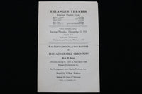 1931 ERLANGER THEATER PROGRAM - WALTER HAMPDEN & FAY BAINTER - K 1899
