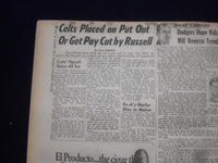 1969 MAR 18 BOSTON RECORD AMERICAN NEWSPAPER - COP SLAIN IN CAFE HOLDUP -NP 6334