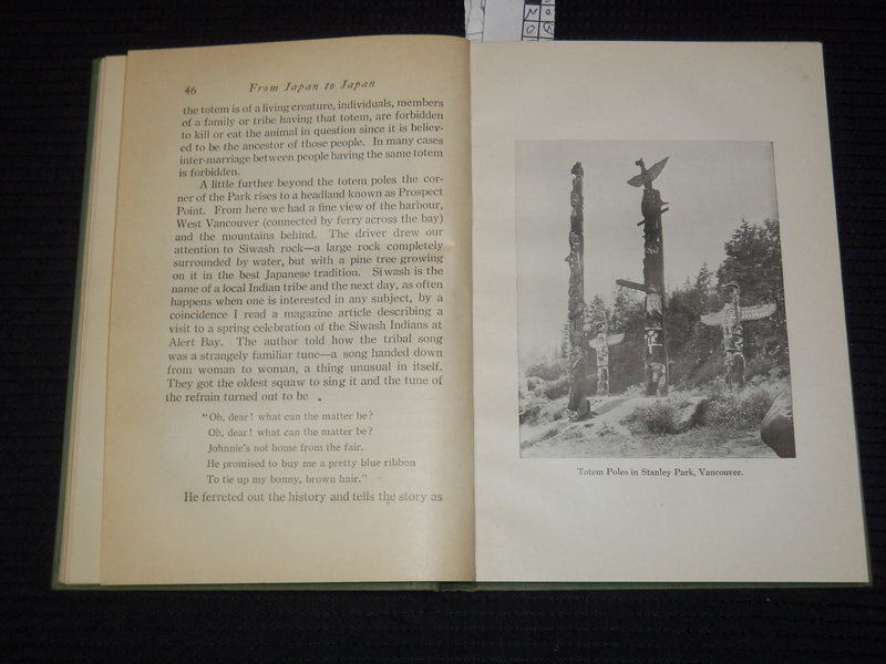 1935 FROM JAPAN TO JAPAN HARDCOVER BOOK BY G. CAIGER - HOKUSEIDO PRESS- KD 6263D