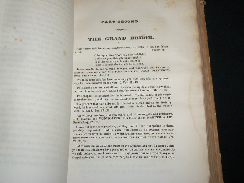 1833 QUAKERISM NOT CHRISTIANITY SAMUEL COX HARDCOVER BOOK - KD 6614