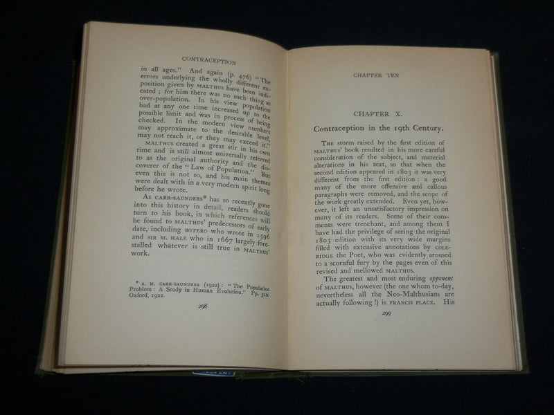 1928 CONTRACEPTION THEORY HISTORY AND PRACTICE BOOK BY MARIE STOPES - KD 7219