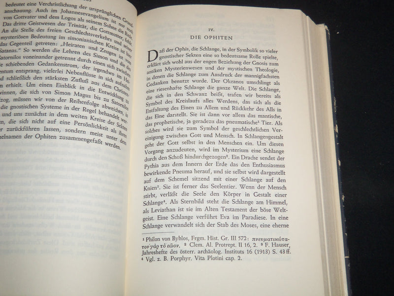 1955 DIE GNOSIS HARCOVER BOOK BY HANS LEISEGANG - KD 5634A