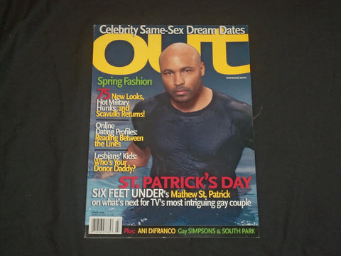 2003 MARCH OUT MAGAZINE - MATTHEW ST. PATRICK COVER - B 904