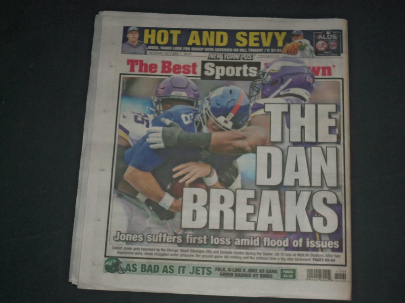2019 OCTOBER 7 NEW YORK POST NEWSPAPER - RANDY SANTOS CONFESSES TO KILLING