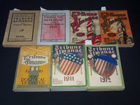 1906-1912 TRIBUNE ALMANAC LOT OF 7 - SOFTCOVER - KD 3409R